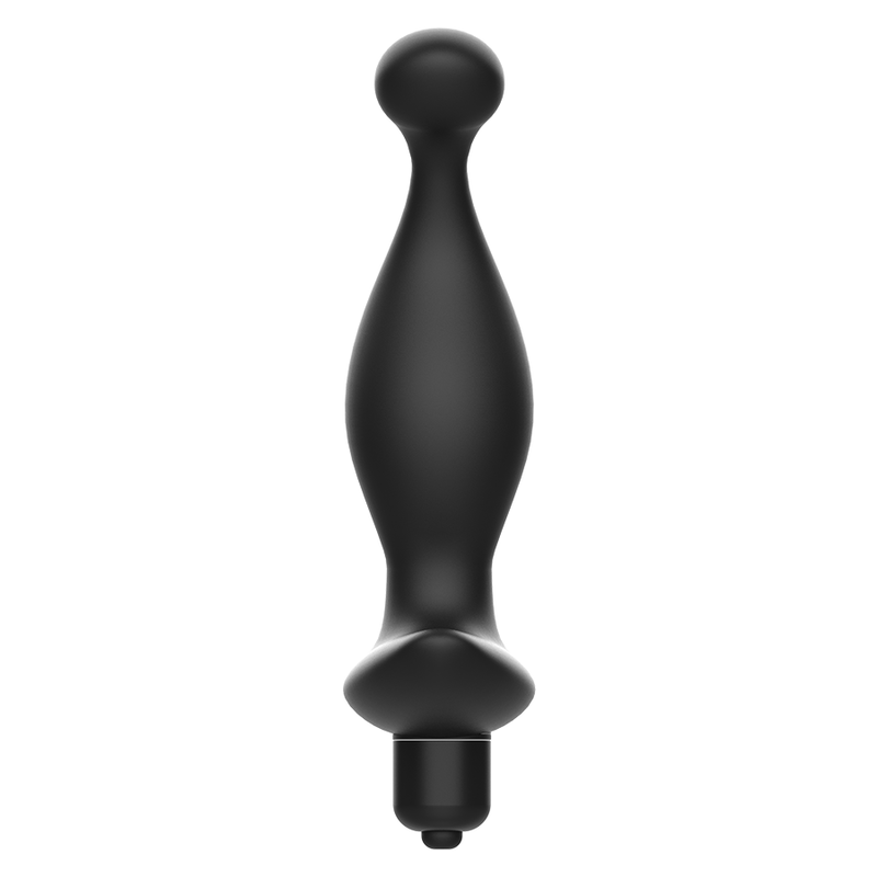 Addicted Toys Anal Massager With Black Vibration Model 1 — Black · Silicone