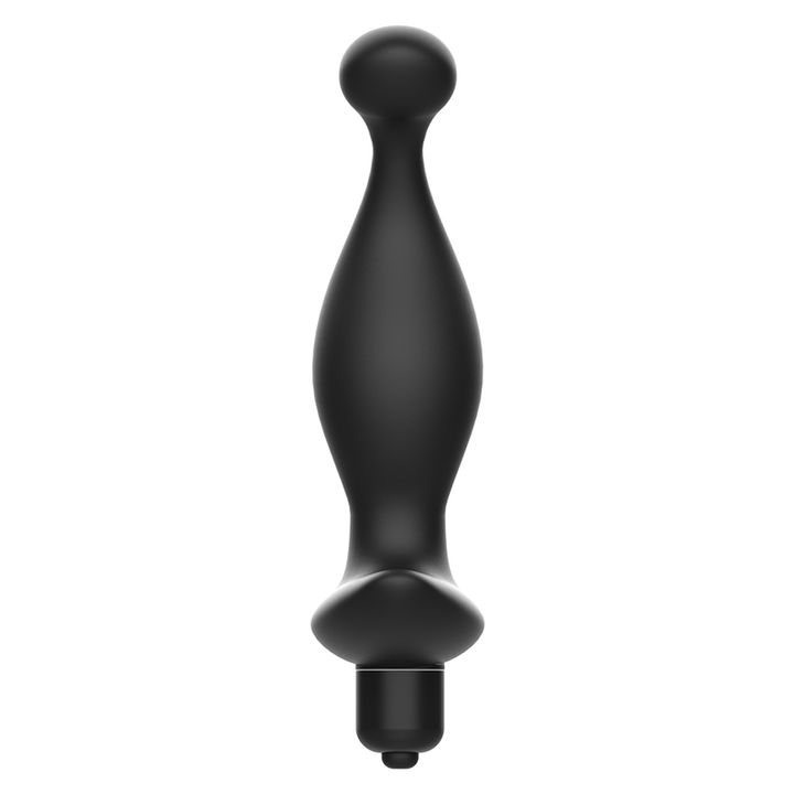 Addicted Toys Anal Massager With Black Vibration Model 1 — Black · Silicone