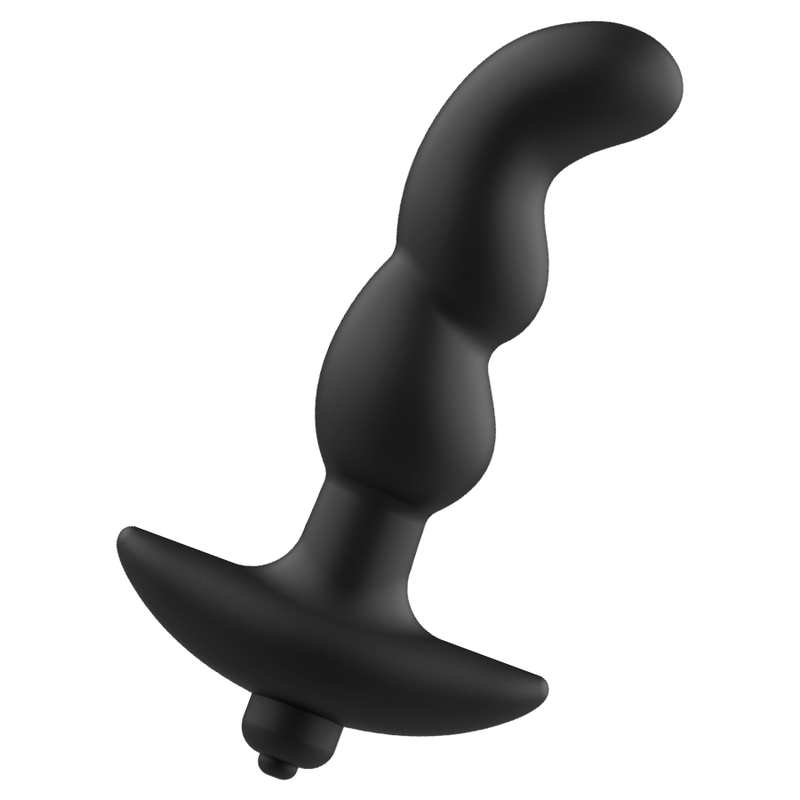 Addicted Toys Anal Massager With Black Vibration Model 2 — Black · Silicone