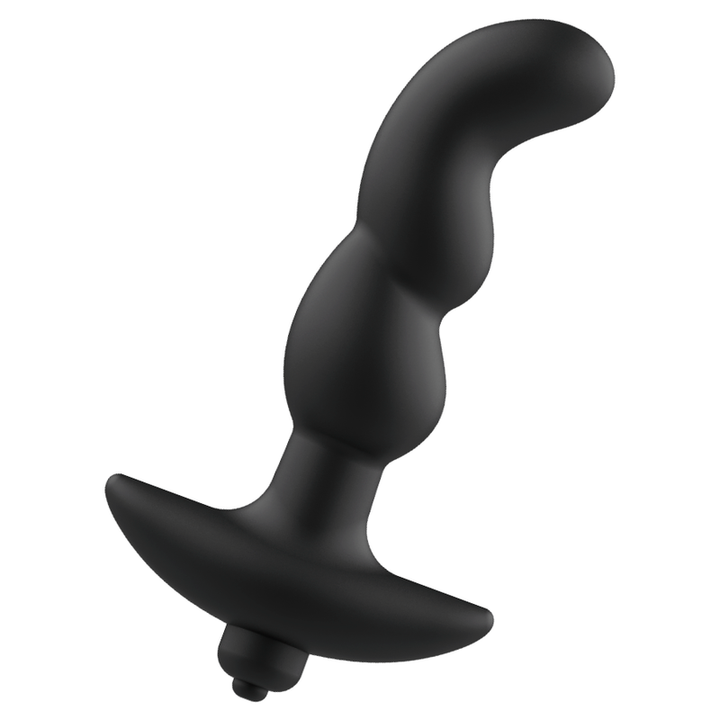 Addicted Toys Anal Massager With Black Vibration Model 2 — Black · Silicone
