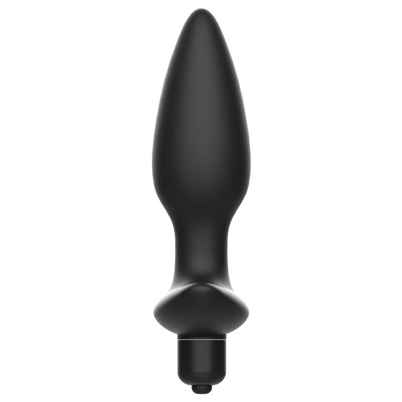 Addicted Toys Massager Plug Anal With Vibration Black — Black · Silicone