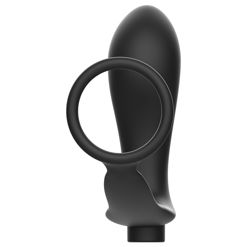 Addicted Toys - Penis Ring With Remote Control Anal Plug Black
