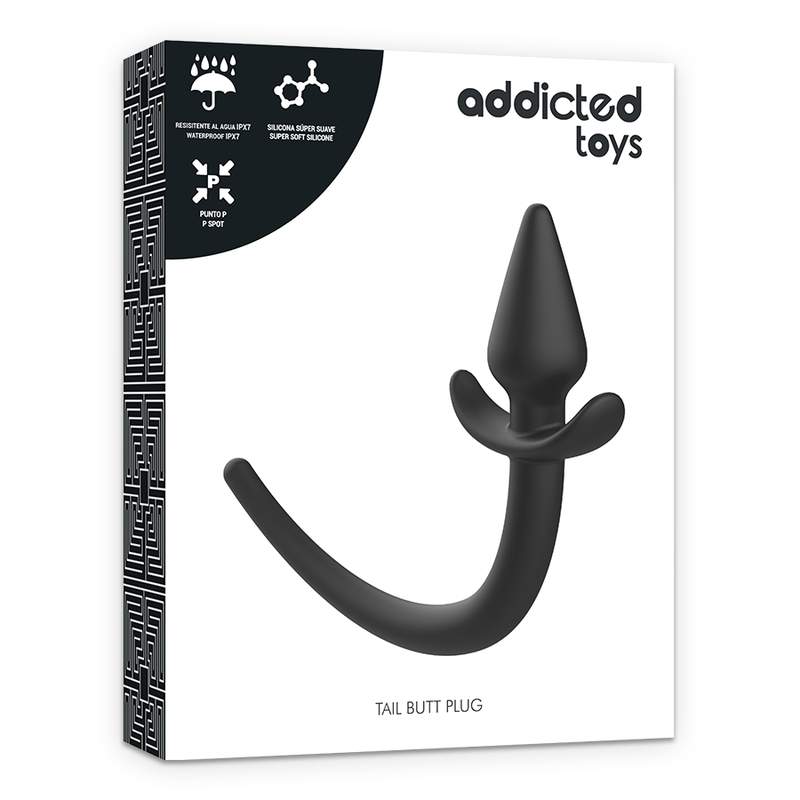 Addicted Toys Puppy Plug Anal Silicone — Black · Silicone