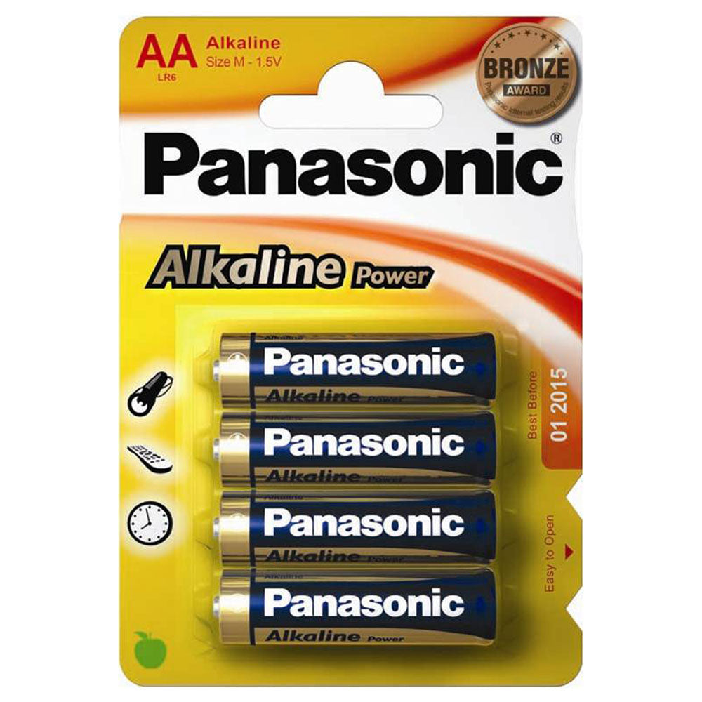 PANASONIC - BRONZE ALKALINE AA BATTERY LR6 BLISTER*20