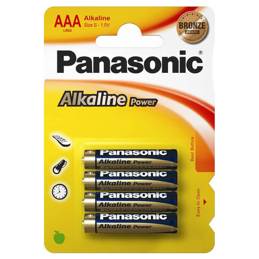 PANASONIC - BRONZE ALKALINE AAA BATTERY LR03 BLISTER*20